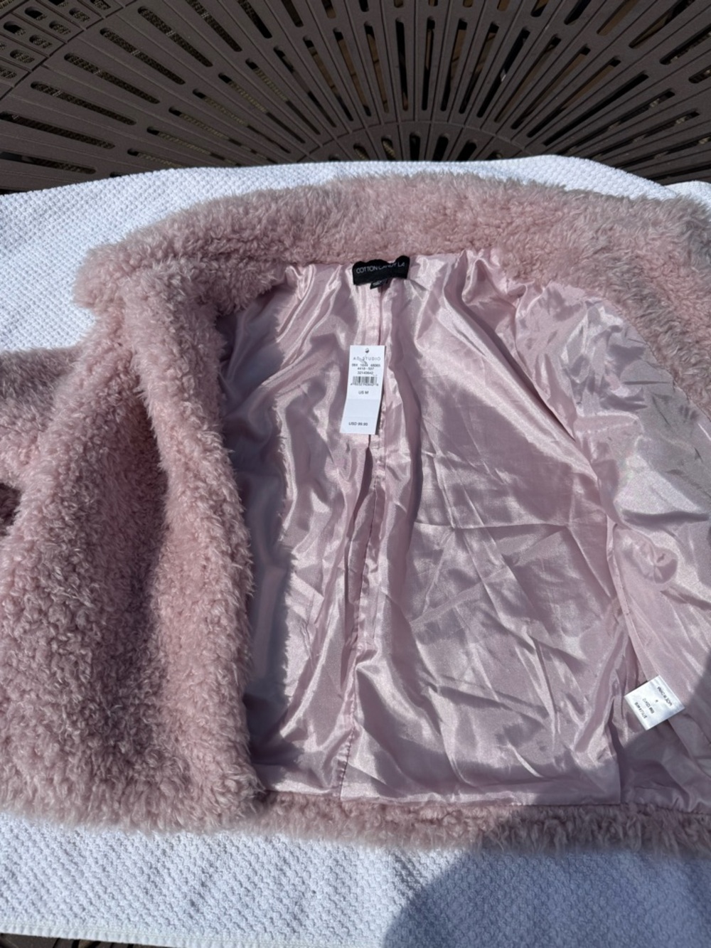 AE studio Teddy Bear Jacket, NWT, Sz med - Picture 5 of 8